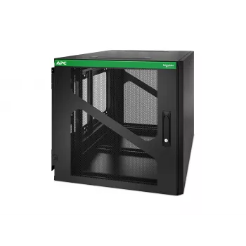 APC NetShelter armario rack de pared 12U con profundidad SAI lateral, negro