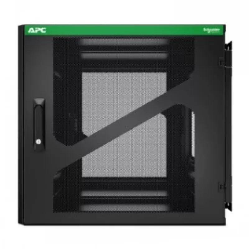 APC NetShelter armario rack de pared 12U con profundidad SAI lateral, negro