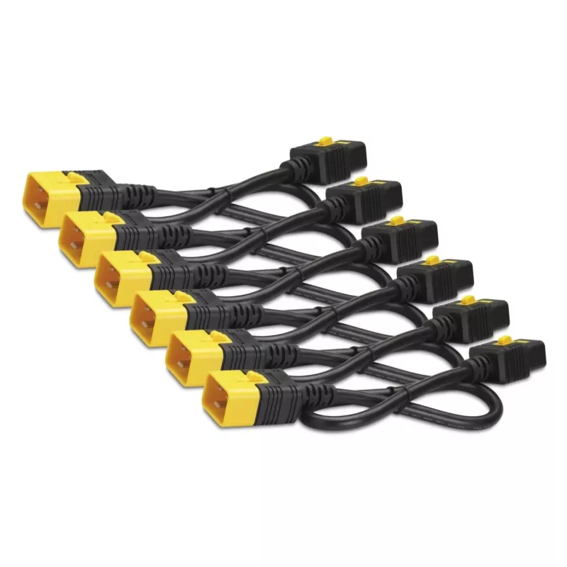APC AP8712SX590 cable de alimentación con bloqueo y código de color, IEC C20 a C19, 0,61 m, azul (6 uds.)