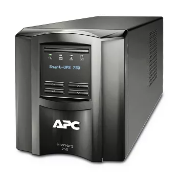 APC Smart-UPS SMT750ICR SAI de línea interactiva, 750 VA / 500 W, torre, 6x IEC C13, LCD