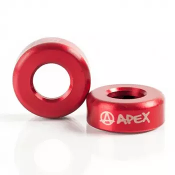 Apex Tapones de manillar - Tapones de manillar de aluminio 6061 fresados por CNC para pro scooter (negro, 1 par)