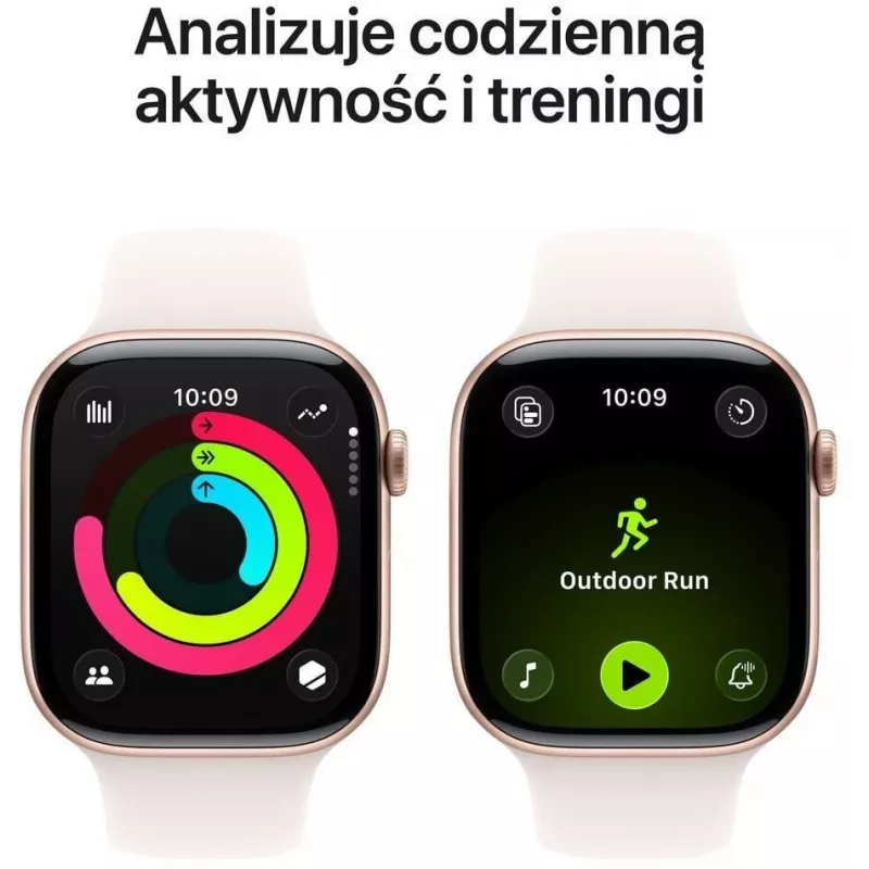 Apple Watch Series 11 GPS 46mm caja de aluminio oro rosa con correa Sport Light Blush - S/M, modelo A3333, MEV64RK/A