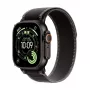 Apple Watch Ultra 3 GPS + Cellular 49mm caja de titanio negro con correa Trail Loop negra/Charcoal - Large (Modelo A3281, MF1H4QR/A)