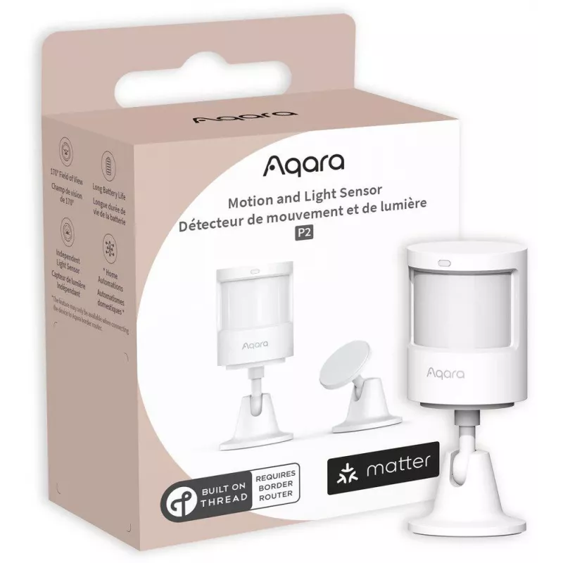 Aqara Sensor de movimiento y luz P2 - Thread, Bluetooth 5.0, Blanco