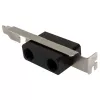 Aqua Computer pasamuros G1/4 con soporte de ranura para paso externo de refrigeración líquida