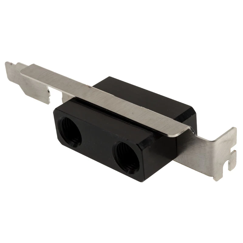 Aqua Computer pasamuros G1/4 con soporte de ranura para paso externo de refrigeración líquida