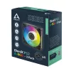 Arctic BioniX P12 A-RGB ventilador de caja 120mm PWM (pack de 3) – RGB direccionable, 450-3000 rpm, 129 m³/h, negro
