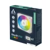 Ventilador de caja Arctic BioniX P12 A-RGB White 120mm PWM, 450-3000 rpm, RGB direccionable, Daisy Chain