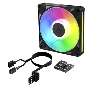 Arctic BioniX P14 A-RGB Ventilador de caja 140mm PWM con Daisy Chain, 400-2500 rpm, 186 m³/h, Negro