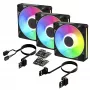 Ventilador Arctic BioniX P14 A-RGB 140 mm PWM pack de 3 - negro - RGB direccionable, 2500 rpm, 186 m³/h