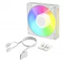 Arctic BioniX P14 A-RGB White 140mm ventilador de caja PWM con Daisy Chain, iluminación ARGB, 400-2500 rpm, 77,6 CFM