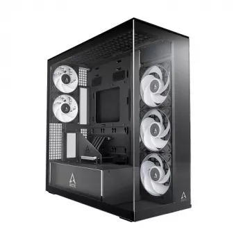 ARCTIC Xtender VG Caja de PC Midi Tower, ATX, Negro, cristal transparente