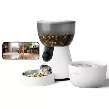 Arenti Petfeeder2 cámara comedero y fuente de agua inteligente