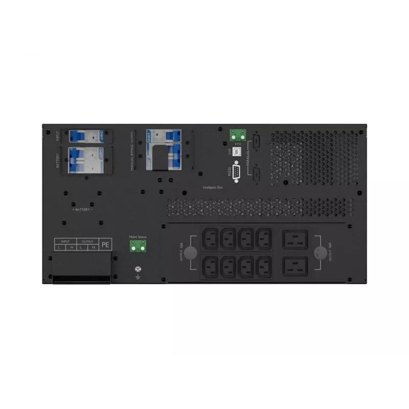 ARMAC R/10000I/PF1/DF SAI online de doble conversión rackmount de 10000VA, 10 salidas, LCD, carcasa metálica, antipolvo