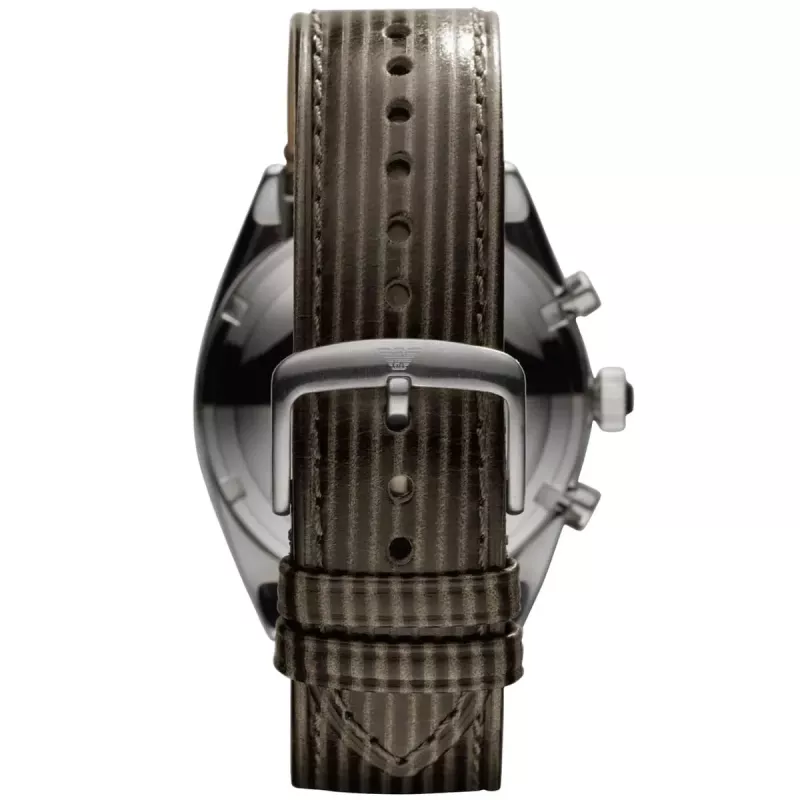 ARMANI AR0370 Reloj cronógrafo de acero inoxidable para hombre 43mm