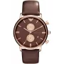 ARMANI AR0387 cronógrafo de hombre de cuarzo 42mm esfera negra correa de piel