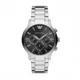 Armani AR11208 Reloj cronógrafo de cuarzo hombre 44mm esfera azul piel marrón
