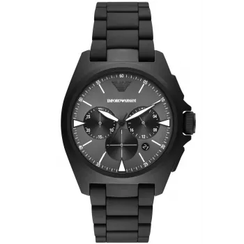 ARMANI AR11412 Reloj cronógrafo para hombre de acero inoxidable, 42 mm, esfera azul