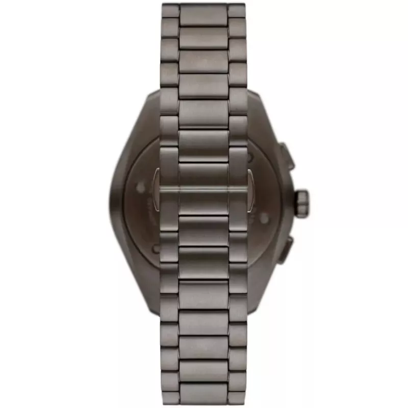 ARMANI AR11481 Reloj de cuarzo cronógrafo para hombre Luigi 43mm esfera negra correa de piel negra