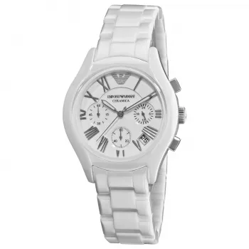 ARMANI AR1404 Ceramica Reloj cronógrafo de cuarzo unisex 38mm Negro Cerámica