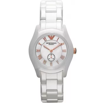 ARMANI AR1418 Reloj de cuarzo de mujer 28mm cerámica blanca