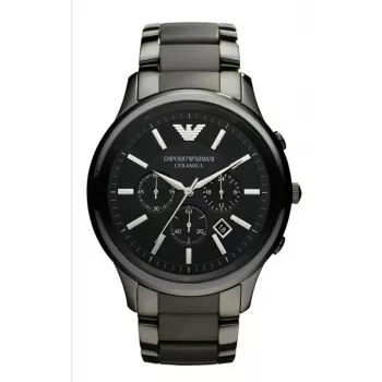 Armani AR1452 cronógrafo hombre de cerámica 43mm negro