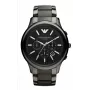 Armani AR1452 cronógrafo hombre de cerámica 43mm negro