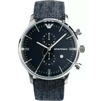 ARMANI AR1690 Reloj analógico de cuarzo de hombre 43mm acero inoxidable esfera negra