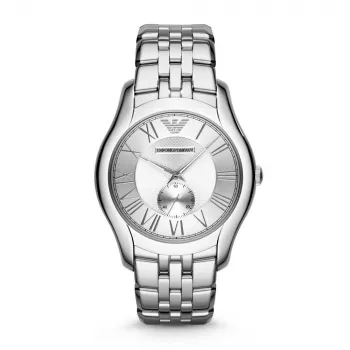 Armani AR1788 Reloj cronógrafo de cuarzo de hombre 43mm esfera negra correa de piel auténtica