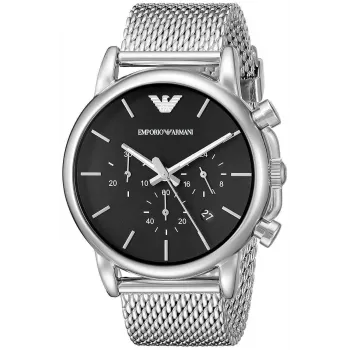 Reloj de cuarzo analógico de hombre ARMANI AR1811 41mm acero inoxidable esfera negra