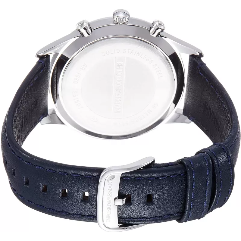 Armani AR1889 Reloj cronógrafo hombre 42mm acero inoxidable esfera negra