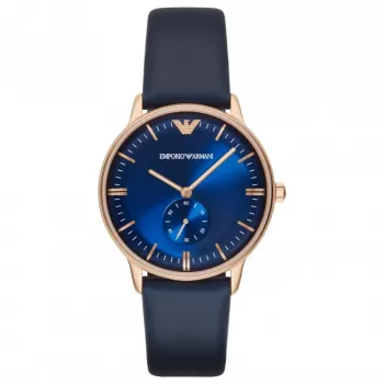 ARMANI AR2071 reloj de hombre 40mm acero inoxidable esfera negra brazalete de malla milanesa