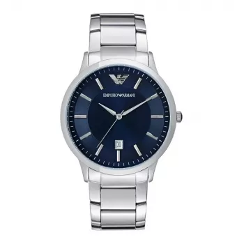 Armani AR2477 Reloj de hombre cronógrafo de cuarzo acero inoxidable esfera azul 43mm