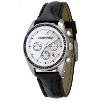 Armani AR5670 Reloj de cerámica para mujer esfera blanca correa blanca