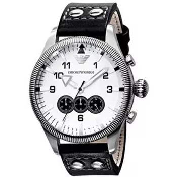 ARMANI AR5836 Reloj cronógrafo hombre 44mm acero inoxidable marrón/oro rosa