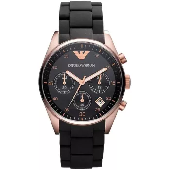 ARMANI AR5906 Reloj de mujer acero inoxidable oro rosa cronógrafo de cuarzo