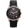ARMANI AR5906 Reloj de mujer acero inoxidable oro rosa cronógrafo de cuarzo
