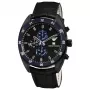 ARMANI AR5916 cronógrafo de hombre de cuarzo 42mm esfera negra brazalete de acero inoxidable en tono oro rosa y silicona