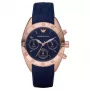ARMANI AR5939 Reloj de mujer acero inoxidable oro rosa cronógrafo 35mm