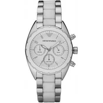 Armani AR5940 reloj mujer cuarzo cronógrafo 42mm acero inoxidable oro rosa