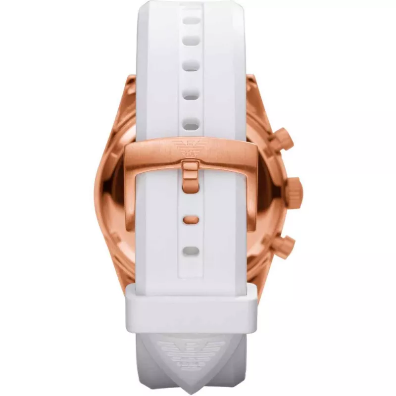 ARMANI AR5979 Reloj cronógrafo de cuarzo unisex 43mm Acero inoxidable esfera negra