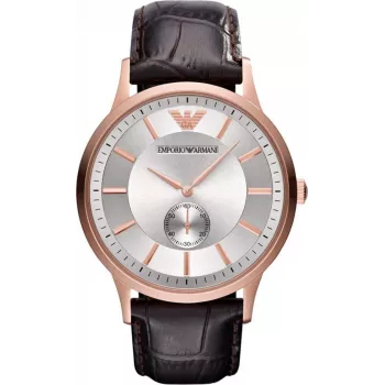 Armani AR9101L reloj de hombre analógico de cuarzo 33mm esfera negra correa de piel