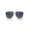 Armani Exchange AX2047S6003Z3 Gafas de sol rectangulares para hombre negro mate gris oscuro 63mm