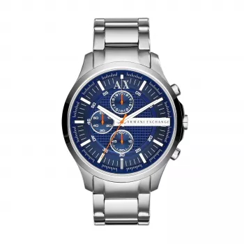 ARMANI EXCHANGE AX2155 Reloj analógico de cuarzo para hombre 46 mm acero inoxidable esfera negra