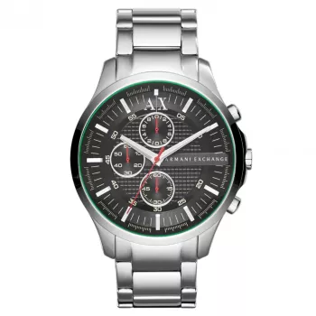 Reloj cronógrafo de cuarzo de hombre ARMANI EXCHANGE AX2163 46mm esfera negra correa de piel