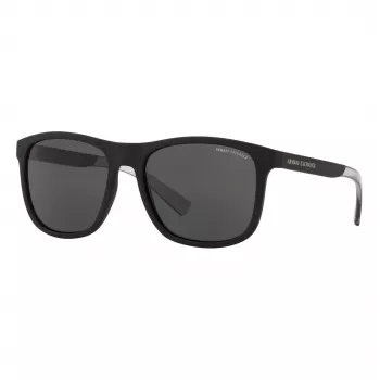 Gafas de sol de hombre Armani Exchange AX4049SF 81808 - Montura negro mate, lentes grises, 57 mm