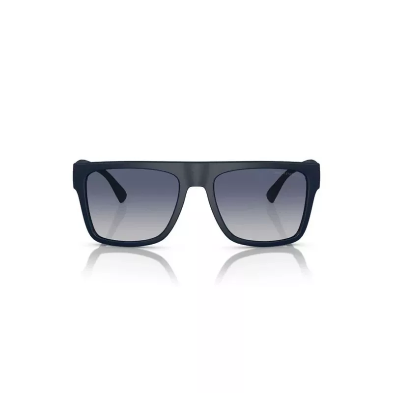 Armani Exchange AX4113S81814L Gafas de sol rectangulares de hombre negro mate gris oscuro 55/18/145 mm