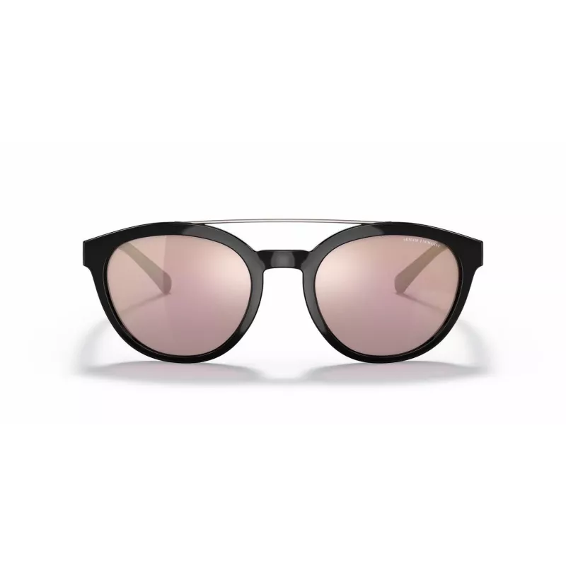 ARMANI EXCHANGE AX4118S81586X Gafas de sol unisex rectangulares negro mate gris oscuro espejo plata 54mm