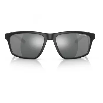 Gafas de sol de hombre ARMANI EXCHANGE AX4122S80786G, negras, rectangulares, lentes de 59 mm, 100 % protección UV400