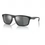 Gafas de sol de hombre ARMANI EXCHANGE AX4122S80786G, negras, rectangulares, lentes de 59 mm, 100 % protección UV400
